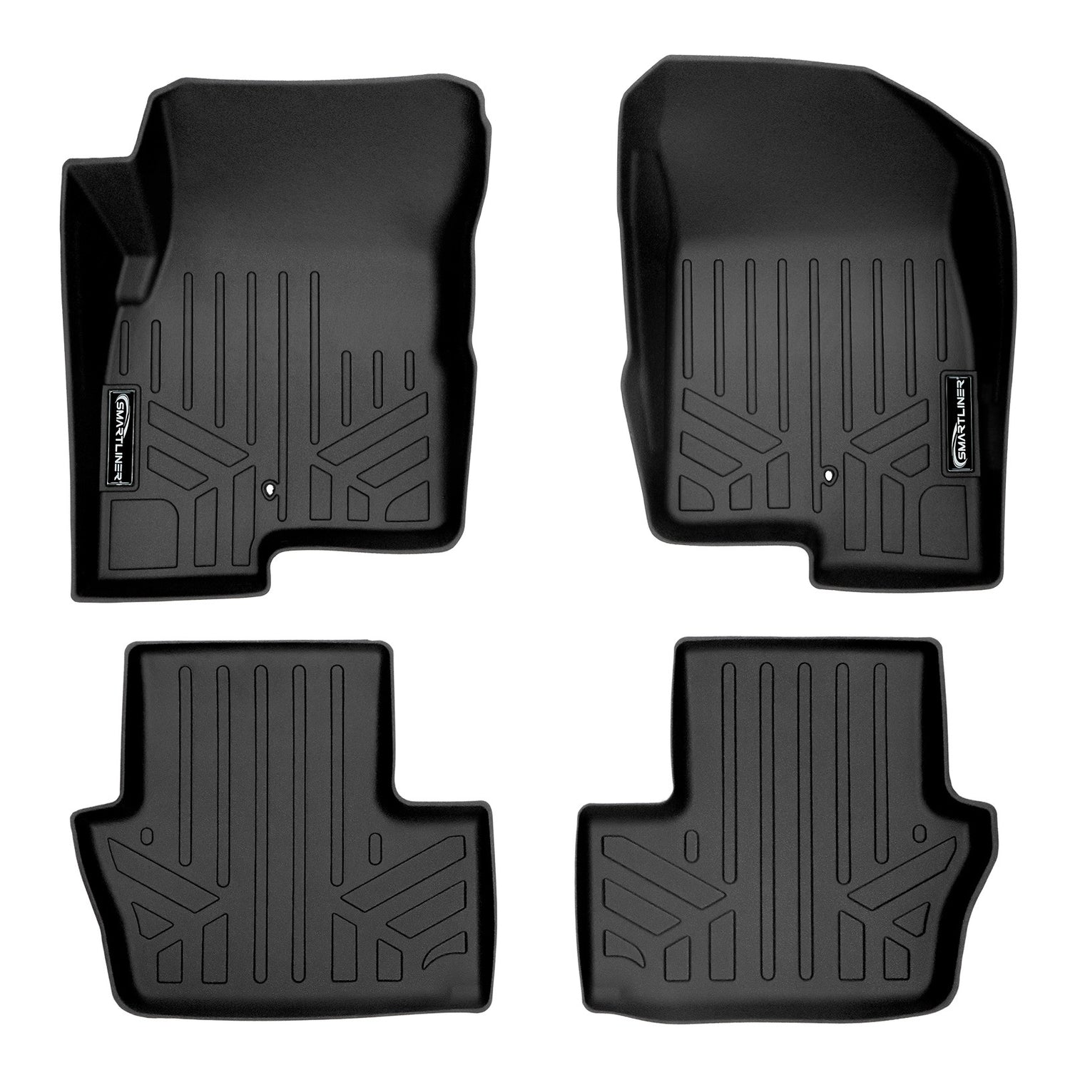 Floor Mats 2 Row Liner Set <br> 07-12 Dodge Caliber 07-17 Jeep Patriot/Compass