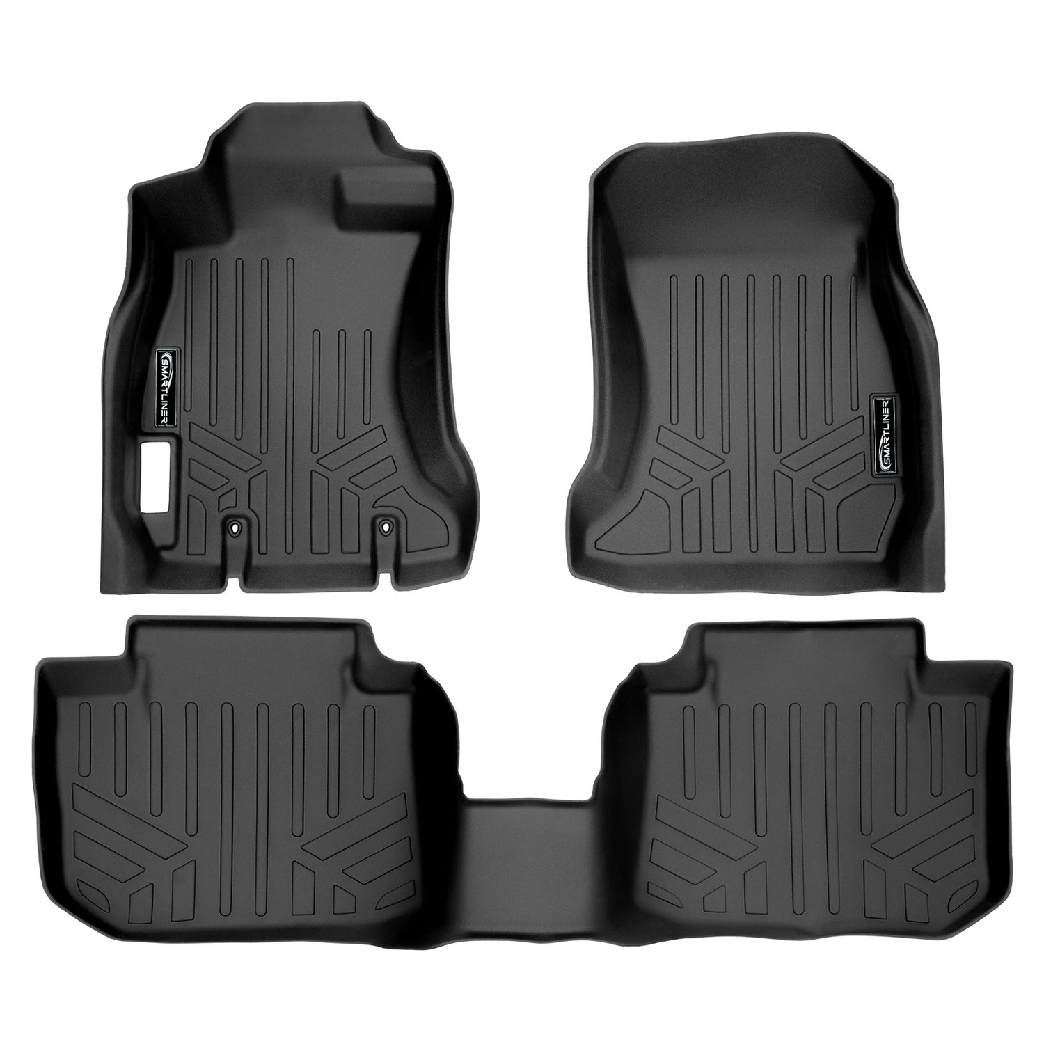 Floor Mats 2 Row Liner Set <br> 13-15 Subaru XV Crosstrek16-17 Subaru Crosstrek