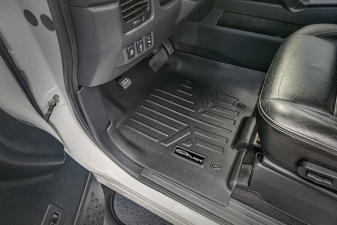 Floor Mats 2 Row Liner Set <br> 08-15 Nissan Titan Crew Cab