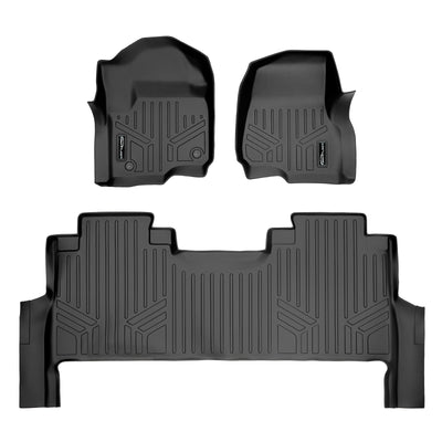 Floor Mats 2 Row Liner Set <br> 17¨C24 Ford F-250¨C450 SD Crew Cab