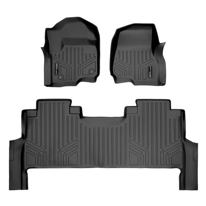 Floor Mats 2 Row Liner Set <br> 17¨C24 Ford F-250¨C450 SD Crew Cab