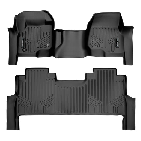 Floor Mats 2 Row Liner Set <br> 17¨C24 Ford F-250¨C450 SD Crew Cab