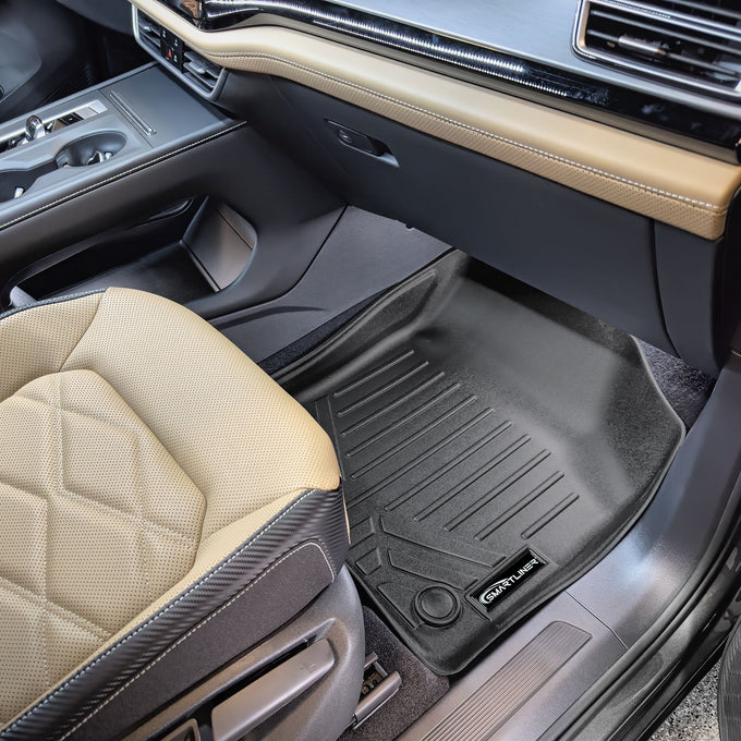 Floor Mats 2 Row Liner Set <br> 18-22 Volkswagen Atlas With 2nd Row Bench Seat