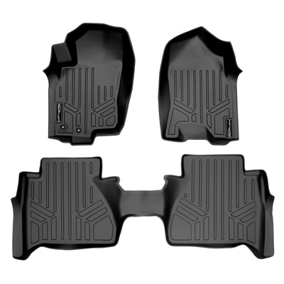 Floor Mats 2 Row Liner Set <br> 14-18 Nissan Navara Crew Cab