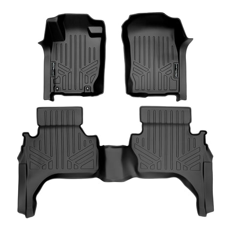 Floor Mats 2 Row Liner Set <br> 15-18 Mitsubishi L200 Crew Cab
