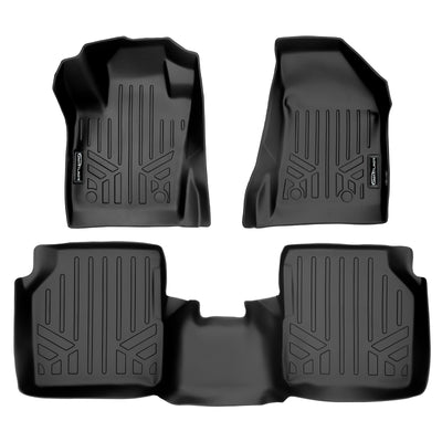 Floor Mats 2 Row Liner Set <br> 17-21 Jeep Compass