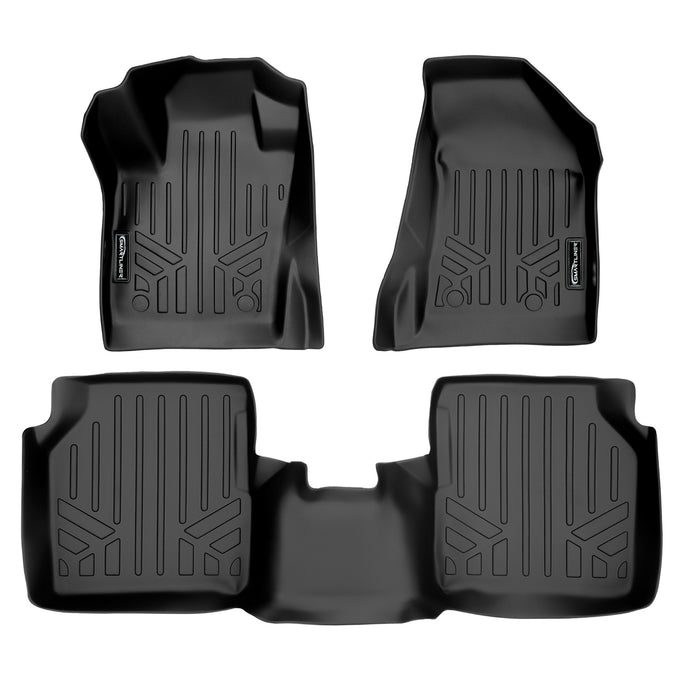 Floor Mats 2 Row Liner Set <br> 17-21 Jeep Compass