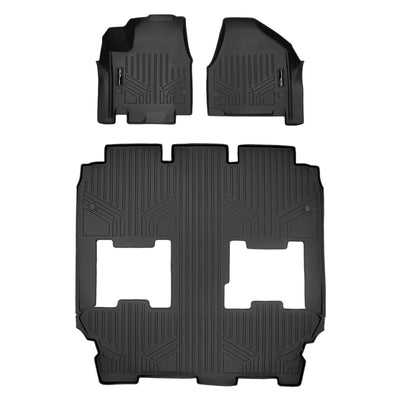 Floor Mats 3 Row Liner Set <br> 17-24 Chrysler Pacifica