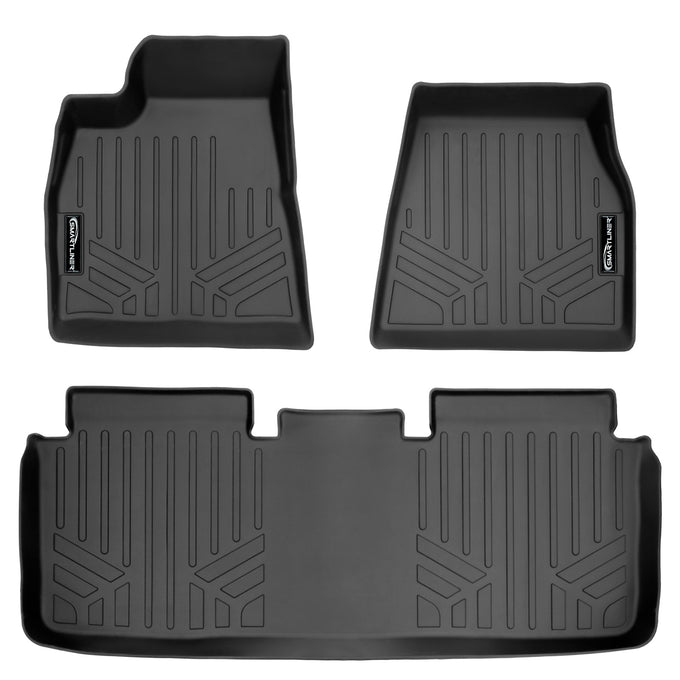 Floor Mats 2 Row Liner Set <br> 15-19 Tesla Model S