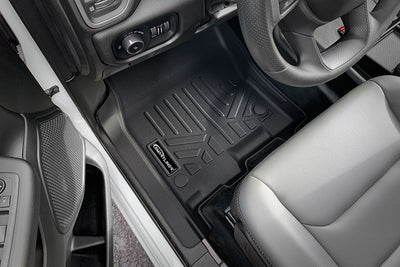 Floor Mats 2 Row Liner Set <br> 19-22 Ram 1500 Crew Cab With Vinyl Flooring
