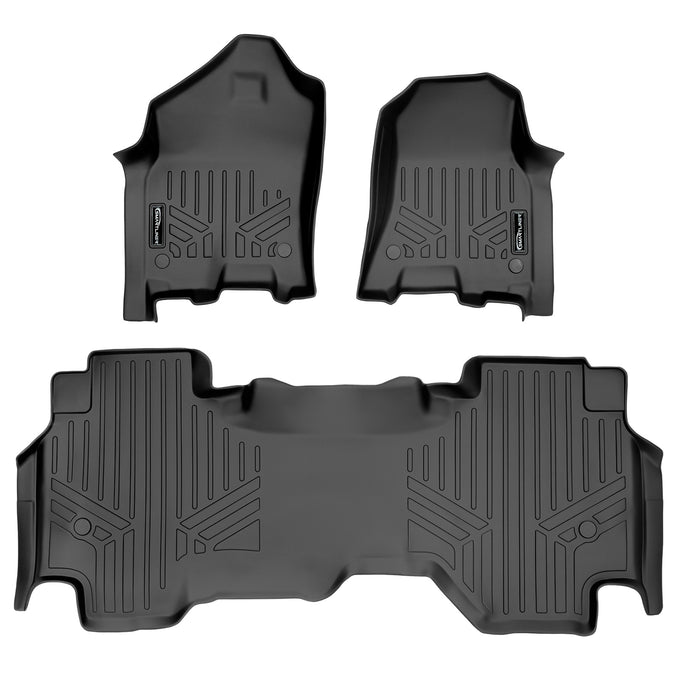 Floor Mats 2 Row Liner Set <br> 19-22 Ram 1500 Quad Cab