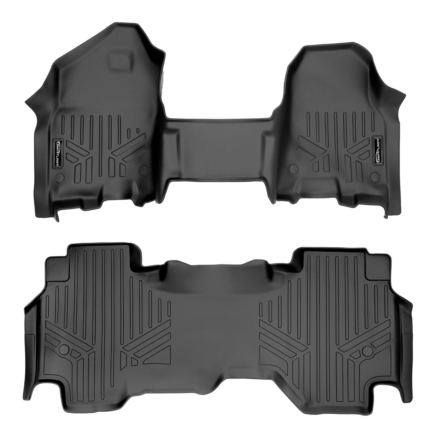 Floor Mats 2 Row Liner Set (Both Rows 1pc) <br> 19-21 Ram 1500 Quad Cab With Front Row Bench Seat