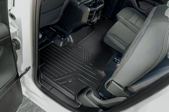 Floor Mats 2 Row Liner Set <br> 19-21 Ram 1500 Quad Cab With Vinyl Flooring