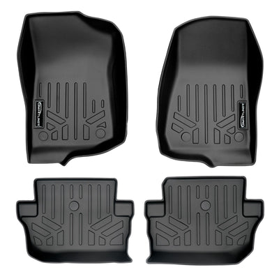 Floor Mats 2 Row Liner Set <br> 18-21 Jeep Wrangler 2-Door Models