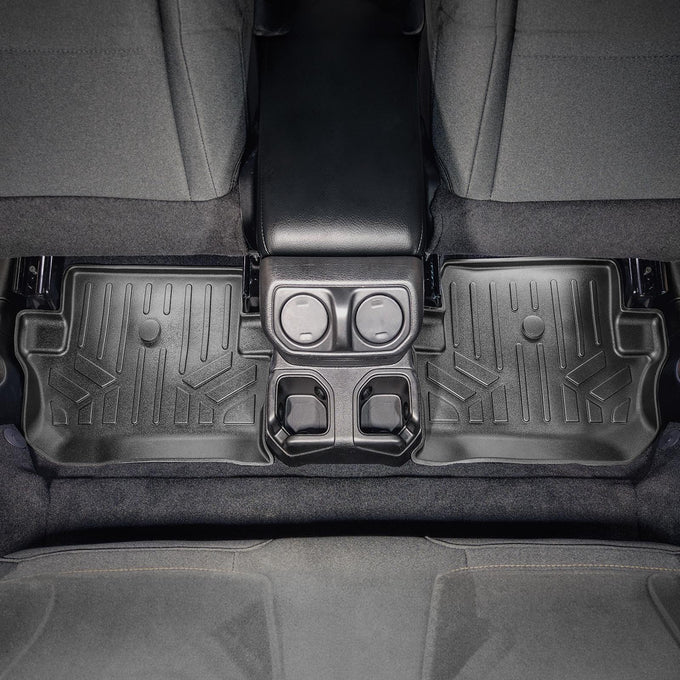 Floor Mats 2 Row Liner Set <br> 18-21 Jeep Wrangler 2-Door Models