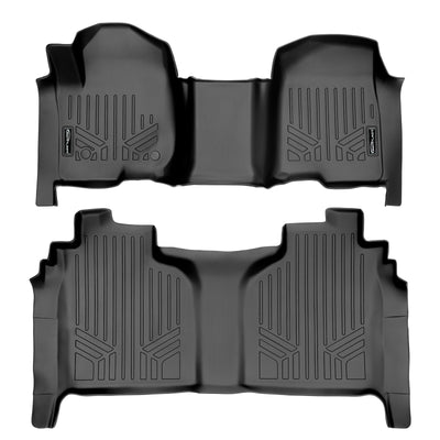 Floor Mats 2 Row Liner Set <br> 19¨C21 Chevy/GMC 1500¨C3500 HD Crew Cab