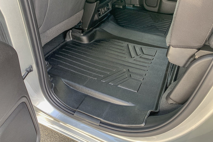 Floor Mats 2 Row Liner Set <br> 19-21 Chevrolet Silverado GMC Sierra 1500