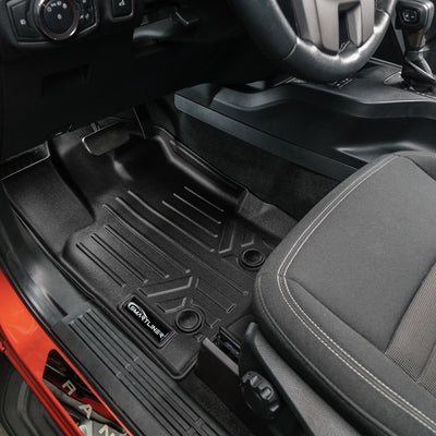 Floor Mats 2 Row Liner Set <br> 19-21 Ford Ranger SuperCrew Cab