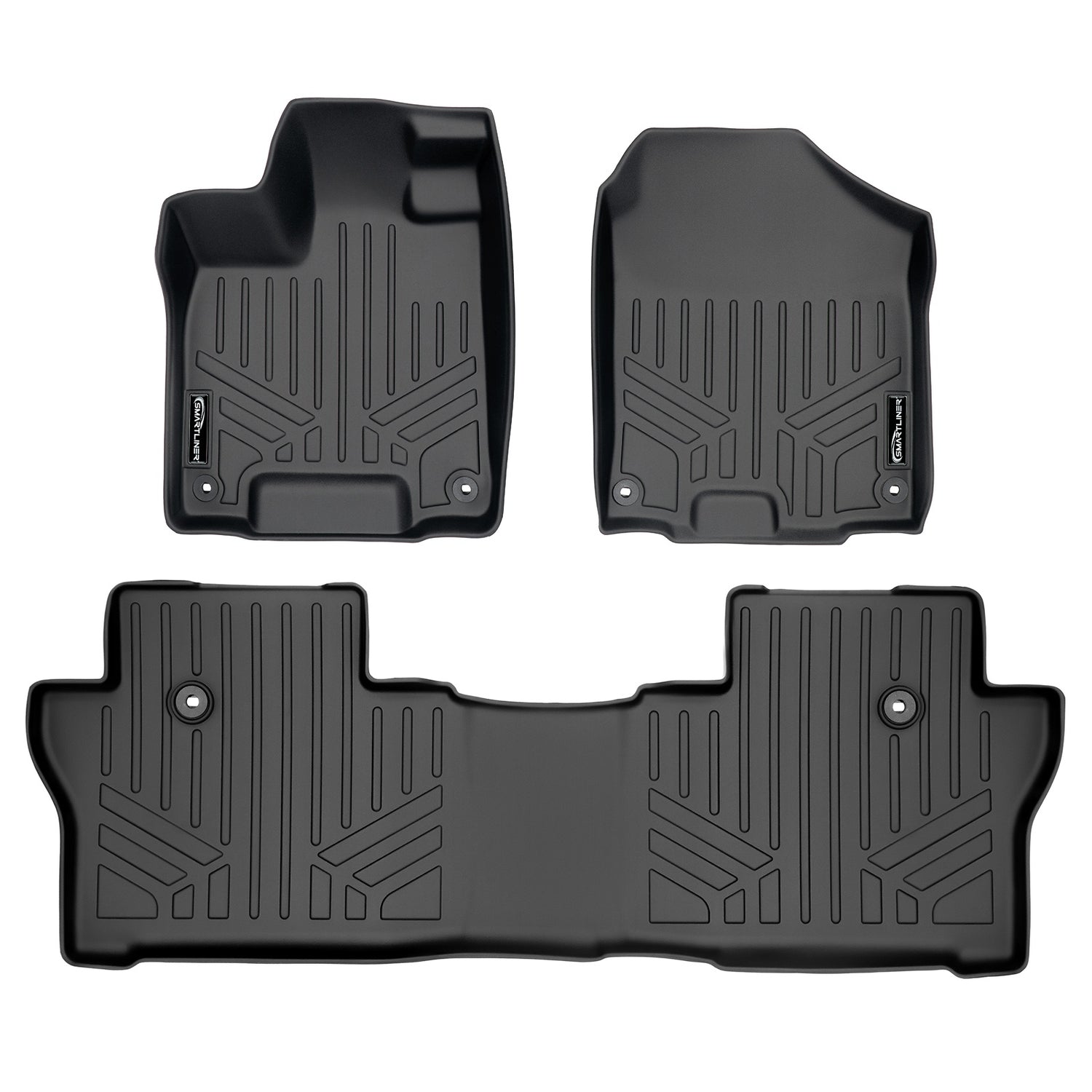Floor Mats 2 Row Liner Set <br> 19-25 Honda Passport