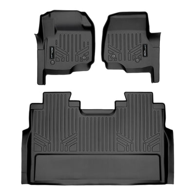 Floor Mats 2 Row Liner Set <br> 17¨C22 Ford F-250¨C550 SD Crew Cab