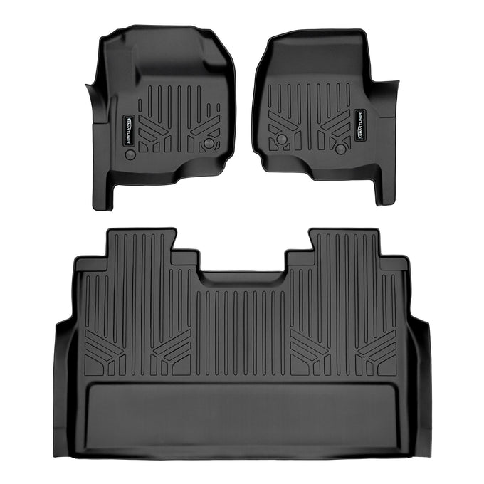 Floor Mats 2 Row Liner Set <br> 17¨C22 Ford F-250¨C550 SD Crew Cab