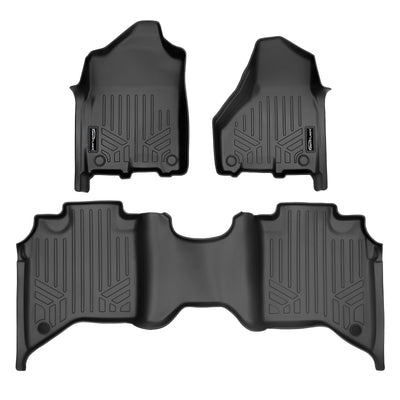 Floor Mats 2 Row Liner Set <br> 19-22 Ram 2500 Crew Cab19-22 Ram 3500 Crew Cab