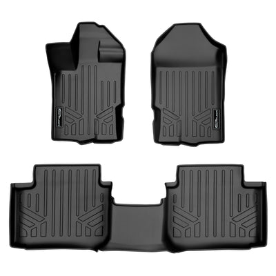 Floor Mats 2 Row Liner Set <br> 19-21 Ford Ranger SuperCab With Vinyl Flooring