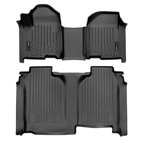 Floor Mats Set (Both Rows 1pc) <br> 19¨C21 Chevy/GMC 1500 Crew Cab w/ Vinyl Flooring