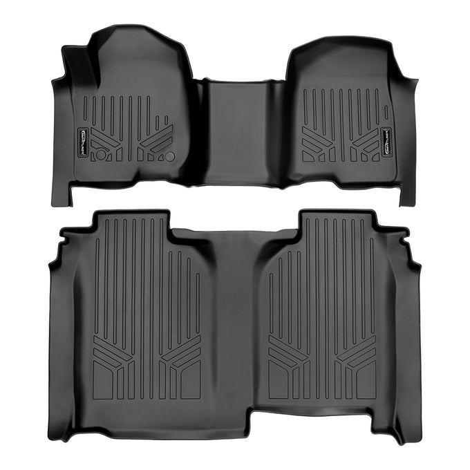 2 Row Floor Liner <br> 19-24 Chevy Silverado Crew Cab