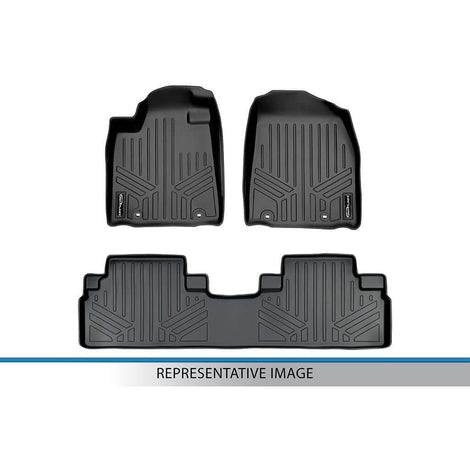 Floor Mats 2 Row Liner Set <br> 16-21 Tesla Model X 5 Passenger