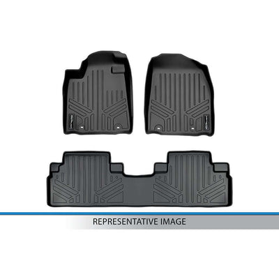 Floor Mats 2 Row Liner Set <br> 16-21 Tesla Model X 5 Passenger