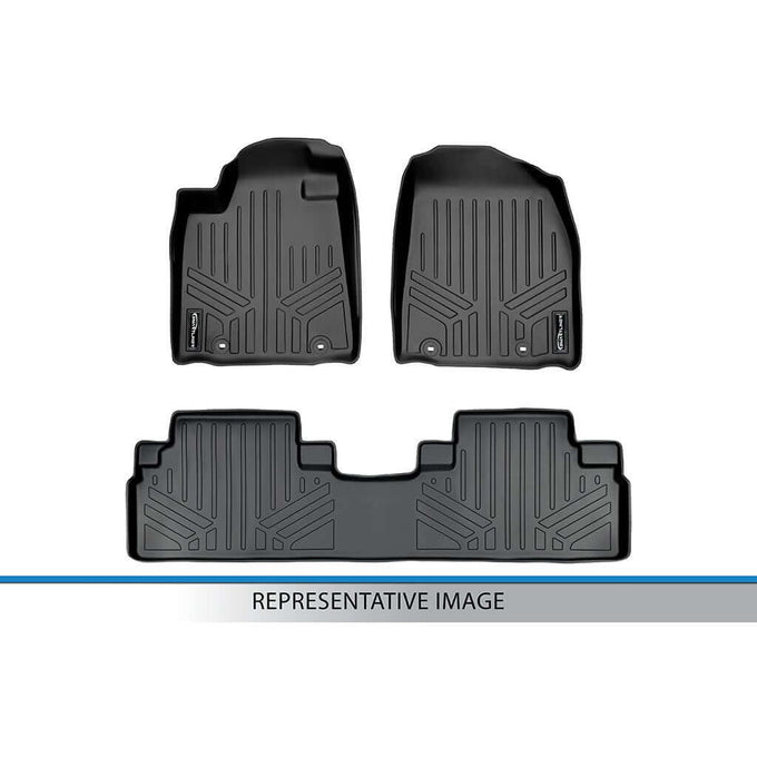Floor Mats 2 Row Liner Set <br> 16-21 Tesla Model X 5 Passenger