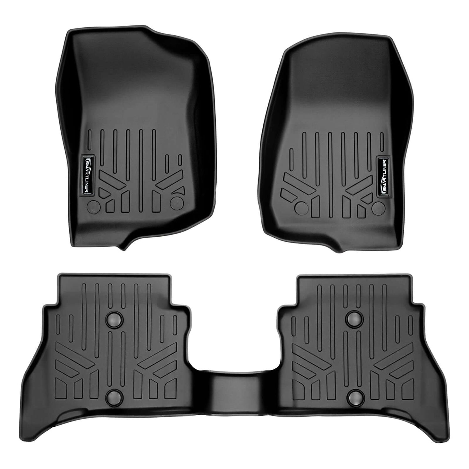 2 Row Floor Liner <br> 21-23 Jeep Wrangler Rubicon