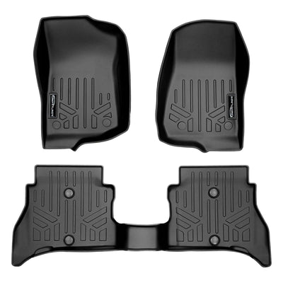 2 Row Floor Liner <br> 21-23 Jeep Wrangler Rubicon