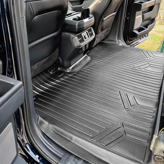 Floor Mats 2 Row Liner Set <br> 15-22 Ford F-150 Super Crew Cab