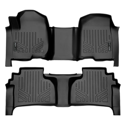 2 Row Floor Liners <br> 19¨C23 Chevy Silverado 1500¨C3500 Crew Cab
