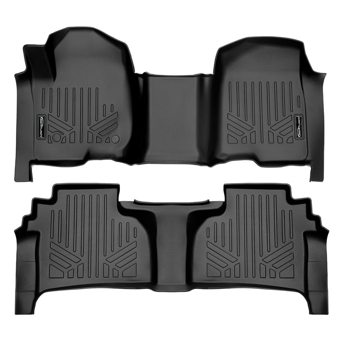 2 Row Floor Liners <br> 19¨C23 Chevy Silverado 1500¨C3500 Crew Cab