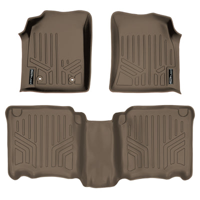 Floor Mats 2 Row Liner Set Tan <br> 12-15 Toyota Fortuner