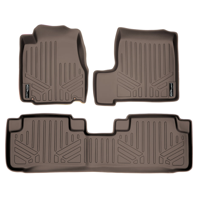 Floor Mats 2 Row Liner Set Tan <br> 07-11 Honda CR-V