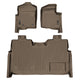 Floor Mats 2 Row Liner Set Tan <br> 11-14 Ford F-150 SuperCrew Cab