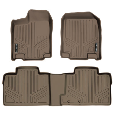 Floor Mats 2 Row Liner Set Tan <br> 07-10 Ford Edge07-10 Lincoln MKX