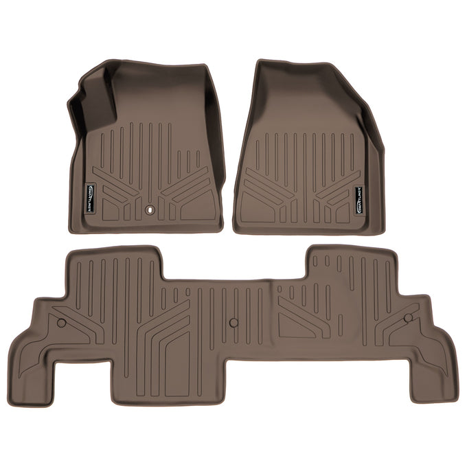 Floor Mats 2 Row Liner Set Tan <br> 07¨C17 Outlook/Traverse/Enclave/Acadia