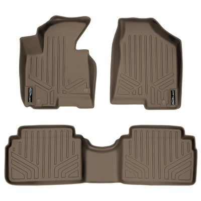 Floor Mats 2 Row Liner Set Tan <br> 11-13 Kia Sportage10-13 Hyundai Tucson