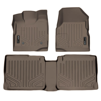 Floor Mats 2 Row Liner Set Tan <br> 11-17 Chevrolet Equinox11-17 GMC Terrain