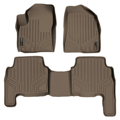 Floor Mats 2 Row Liner Set Tan <br> 11-13 Kia Sorento