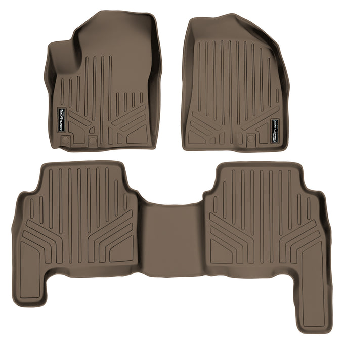 Floor Mats 2 Row Liner Set Tan <br> 11-13 Kia Sorento