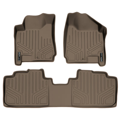 Floor Mats 2 Row Liner Set Tan <br> 10-16 Cadillac SRX