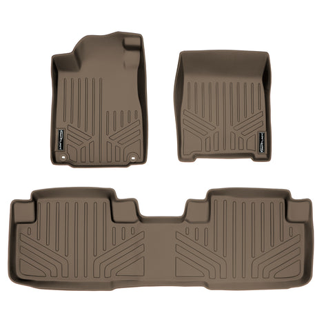 Floor Mats 2 Row Liner Set Tan <br> 12-16 Honda CR-V