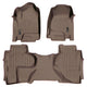 Floor Mats 2 Row Liner Set Tan <br> 14¨C19 Chevy/GMC 1500¨C3500 HD
