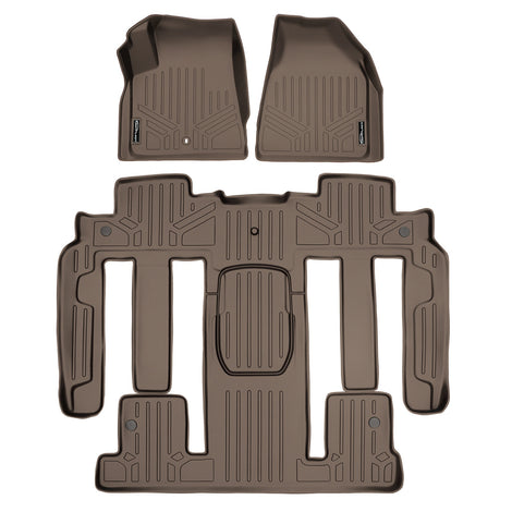 Floor Mats 3 Row Liner Set Tan <br> 07¨C08 Outlook/Acadia & 08 Enclave